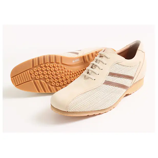 スニーカー 本革 メッシュ シークレット No.994 スニーカー【ベージュ】 23.5cm
