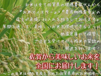 令和7年産 【定期便】無洗米 さがびより ２kg×３袋×１０回 999-B1053