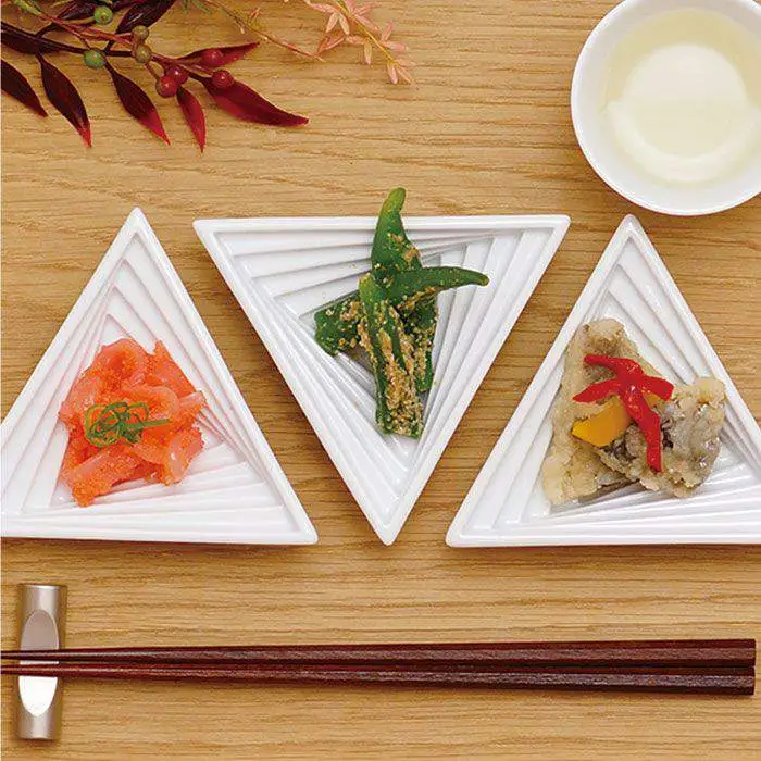 【波佐見焼】スパイラル 小鉢（三角・四角）各6点 計12点セット 食器 皿 【丹心窯】 [AB19] 波佐見焼