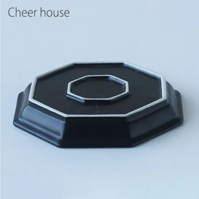 【波佐見焼】Cheerful 角 プレート ブラック 4点セット 食器 皿 【Cheer house】 [AC22]  波佐見焼