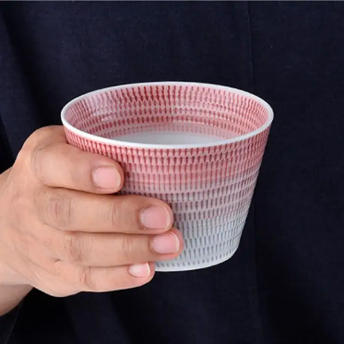 【波佐見焼】 色染流し そばちょこ 2点セット 赤・ネズミ色 食器 皿 【一真陶苑】 [BB16] 波佐見焼 食器