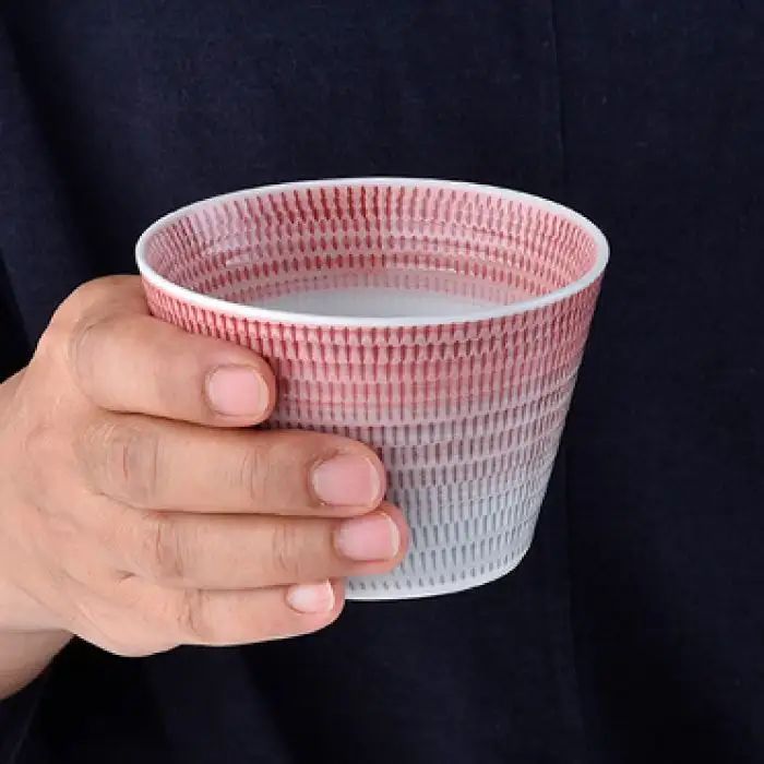 【波佐見焼】 色染流し そばちょこ 2点セット 赤・水色 食器 皿 【一真陶苑】 [BB17] 波佐見焼 食器