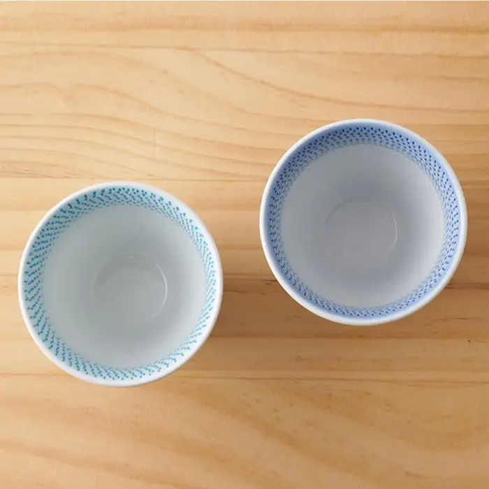 【波佐見焼】 色染流し 湯呑 2点セット 青・水色 食器 皿 【一真陶苑】 [BB19] 波佐見焼 食器