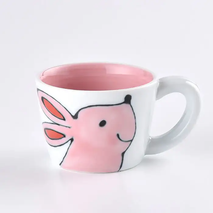 【波佐見焼】NEW 子ども 茶碗 3点セット「うさぎ」 食器 皿 【大新窯】 [DC30]  波佐見焼