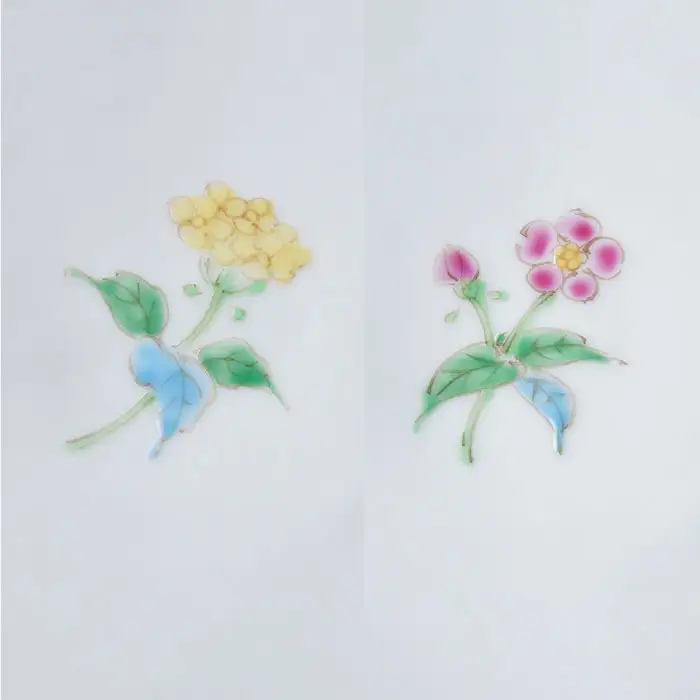 【波佐見焼】一つ花銘々皿 小皿 2枚セット 食器 皿 【藍水】 [GB17]  波佐見焼
