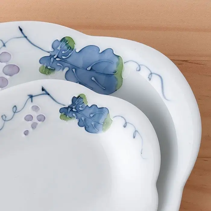 【波佐見焼】かわいいお花のお皿の大小 大皿 小皿 セット 食器 皿 【松幸陶芸】 [HB15] 波佐見焼