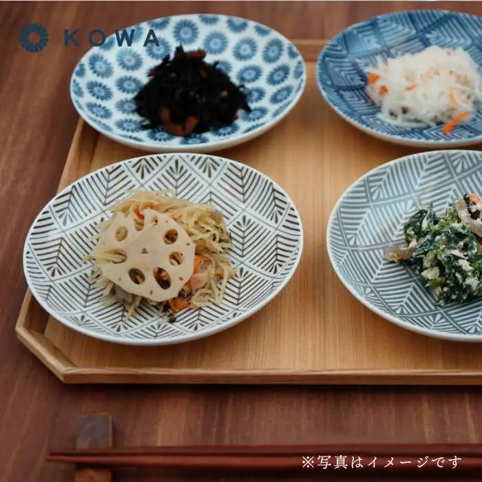 【波佐見焼】WAKOMON松葉 取皿 6枚セット 小皿 食器 皿 【光和陶器】 [SC28]  波佐見焼