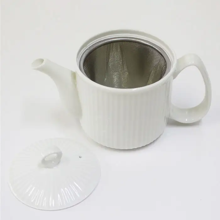 【波佐見焼】KEMIシリーズ《ホワイト》ティーポット マグカップ 5点セット 食器 皿 【陶芸ゆたか】 [VA65]  波佐見焼