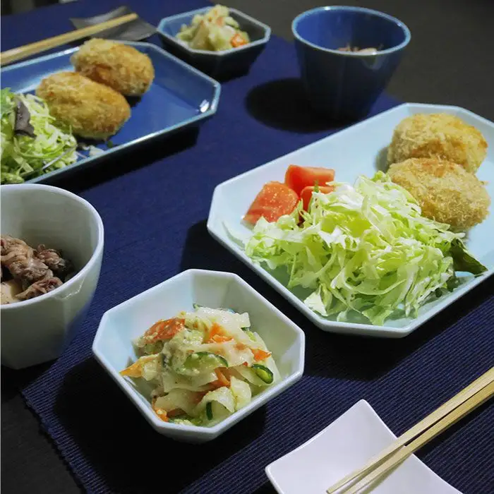 【波佐見焼】八角シリーズ 6点セット うす瑠璃・青磁 皿 食器 カップ【和山】 [WB23]  波佐見焼