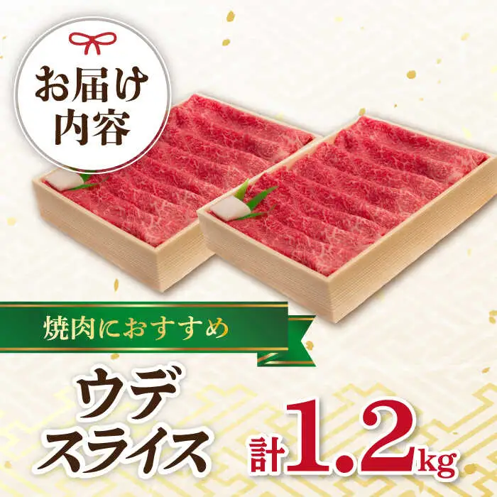 ウデ 1.2kg 600g×2P 長崎和牛 [YA12]  肉 牛肉 すき焼き しゃぶしゃぶ 