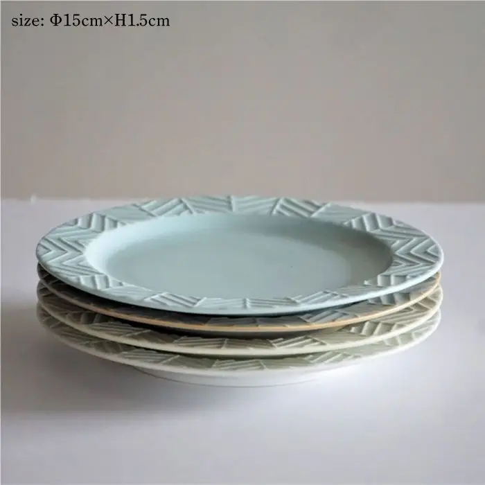 【波佐見焼】YABANE シリーズ 15cm リム プレート 4枚セット 食器 皿 【永峰製磁】【eiho】 [RA49] 波佐見焼 九州 