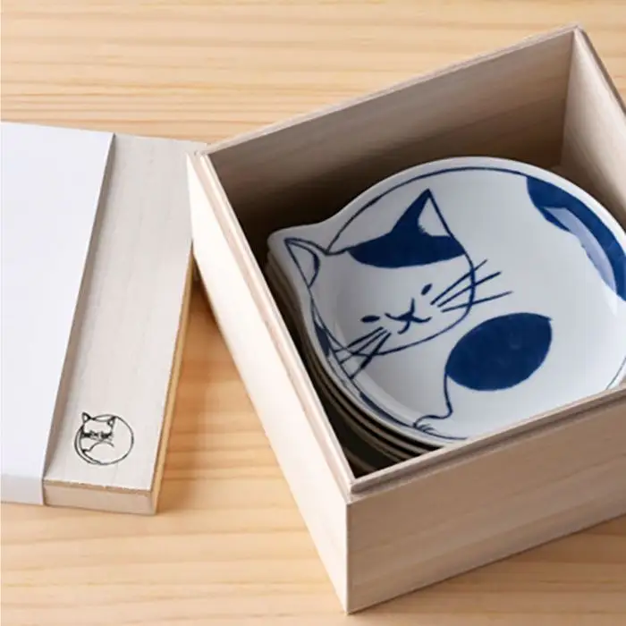 【波佐見焼】necoシリーズ ねこ皿 小皿 5枚セット 食器 皿 【石丸陶芸】 [LB17] 波佐見焼 食器