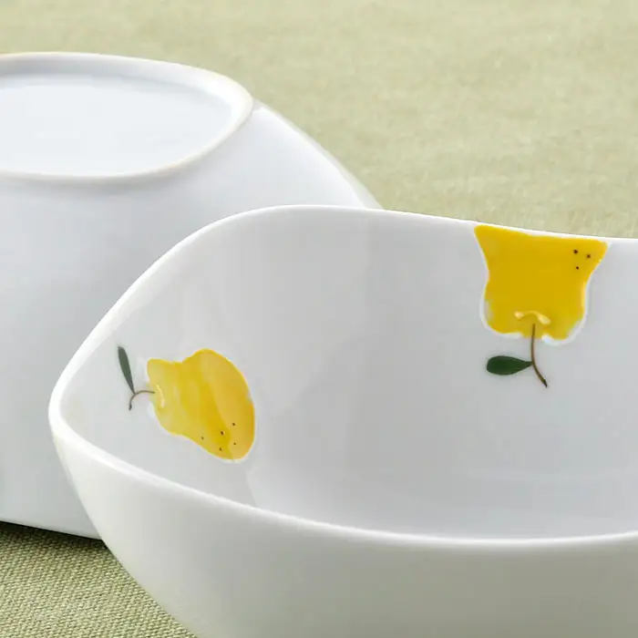 【波佐見焼】ラフランス 正角 ボウル 5点セット 食器 皿 【松幸陶芸】 [HB28] 波佐見焼
