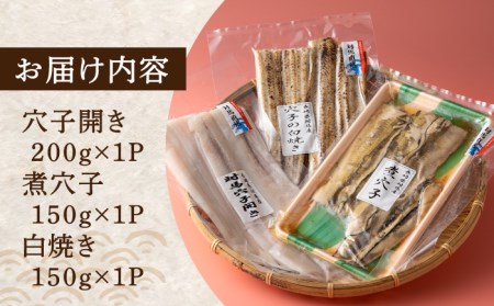 対馬 穴子 セット 500g 煮穴子 白焼き [WAD022]あなご 食べ比べ 白焼き 煮穴子