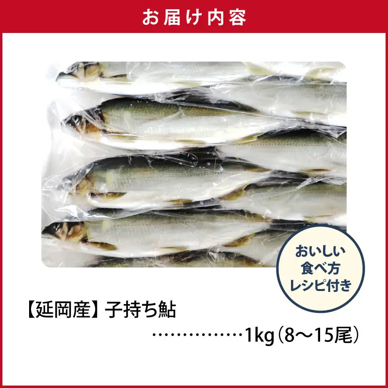 【2026年11月以降発送】【先行予約】【延岡産】小分けで便利！冷凍子持ち鮎１kg N017-YA3402