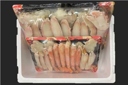 たらばがにカット脚1.6kg×1P、ずわいがにカット脚800g×1P D-01042