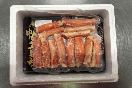 【北海道根室産】ほたて貝柱1kg、たらば蟹むき身棒肉230g C-27005
