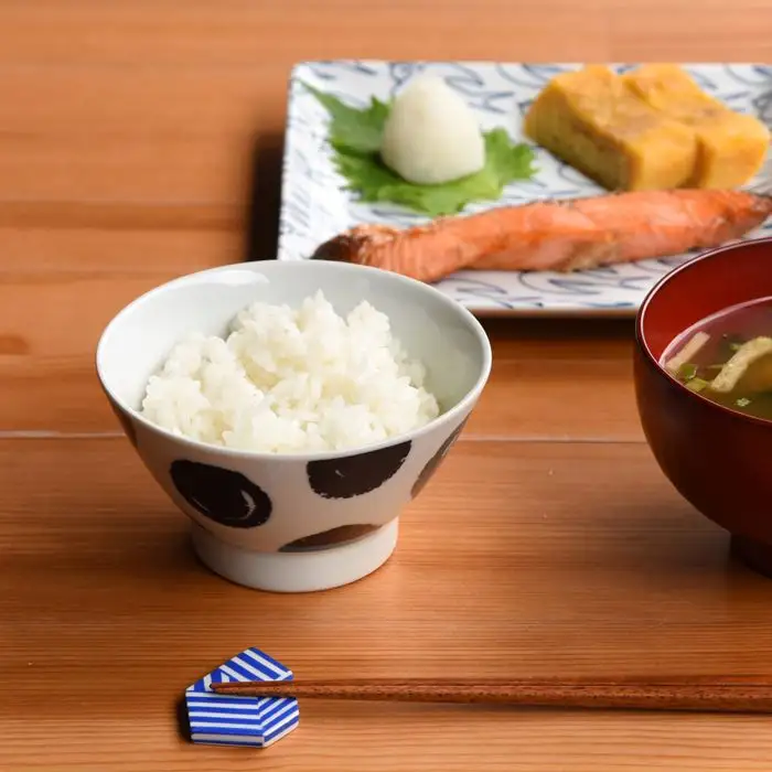 【波佐見焼】natural69 swatch 茶碗 5個セット パレット／ポロック／ステッチ／タイル／ジップ 食器 皿 ご飯茶碗 お茶碗 茶碗 波佐見焼 [QA14] 波佐見焼