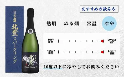 【ふるなびWEEK対象】甲斐の開運 純米吟醸「北麓スパークリング」 720ml＜スパークリング日本酒＞【井出醸造店】