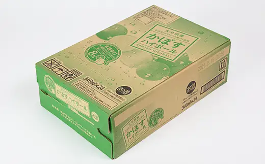 かぼす ハイボール 48本 本格 辛口 【阿部辰酒舗】 糖類 プリン体 ゼロ 0 アルコール8％ 果汁8% 九州 大分県 カボス ＜084-007＞