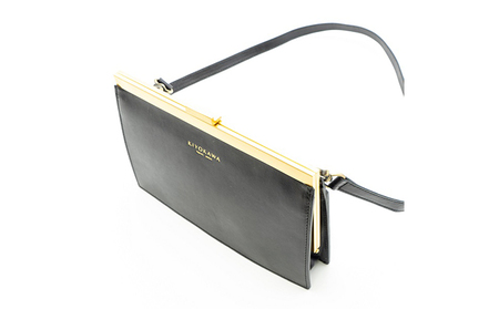 ポシェット KIYOKAWA AURDEY AUD001 牛革 ポシェット【2way】 ネイビー