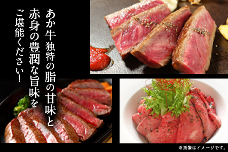 2種のステーキ&ローストビーフセット 1kg超 赤牛 ランプ 《60日以内に出荷予定(土日祝除く)》 st-p