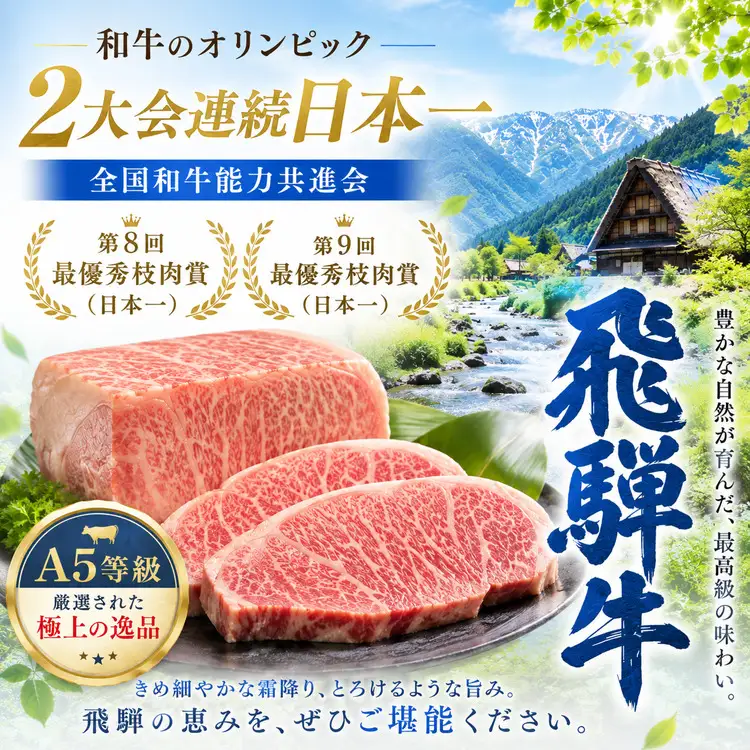 店主こだわり雌牛 飛騨牛A5等級　サーロインブロック約2kg [No.118]