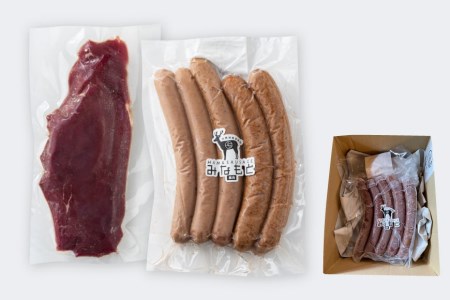 【初心者でも安心】 鹿モモ肉 200g＆鹿ソーセージ 300gのジビエセット