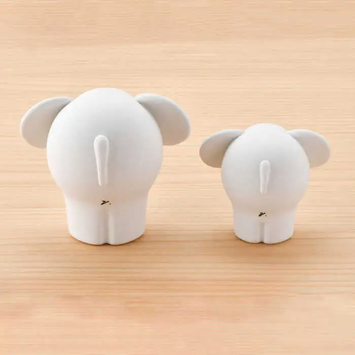 【波佐見焼】 置物 ・新ぞう大小（無釉・つや無し） インテリア 陶器 雑貨 【アトリエやま】 [RE07]  波佐見焼