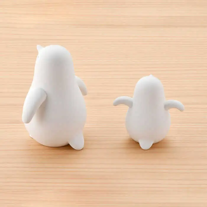 【波佐見焼】 置物 ・ペンギン大小（無釉・つや無し） インテリア 陶器 雑貨 【アトリエやま】 [RE08]  波佐見焼