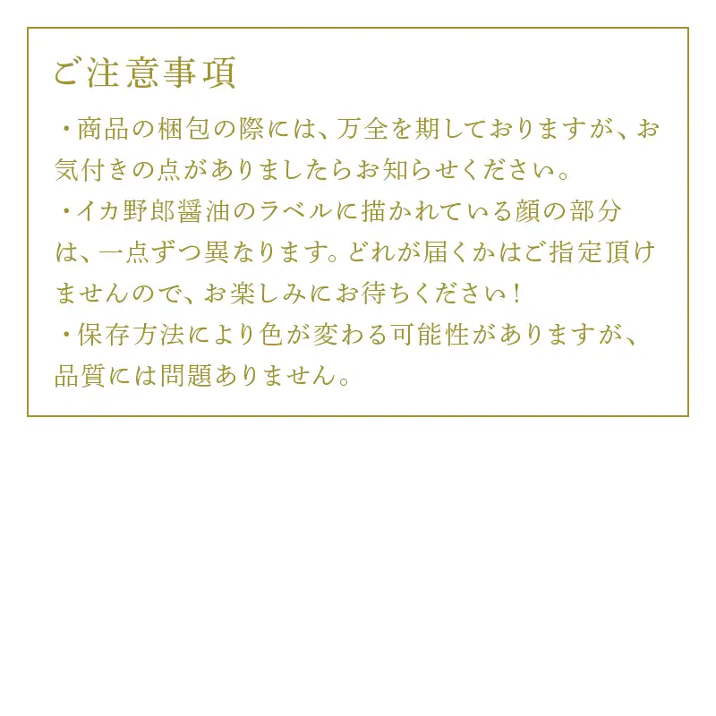 イカ野郎醤油 100ml×5本 (合計500ml)