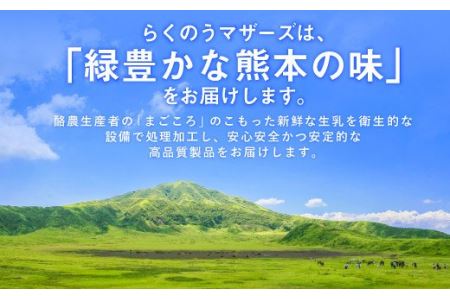 【6ヶ月 定期便 】らくのうマザーズ 大阿蘇 牛乳 3.6％ 250ml×24本