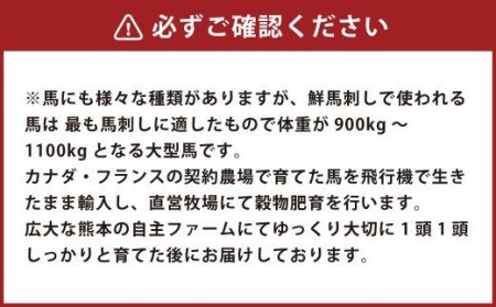 馬刺し バラエティ スライス 5種 計1.03㎏ Ⅲ タレ付き