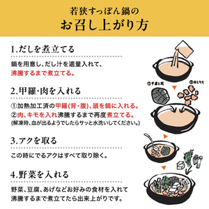 すっぽん鍋 鍋セット 2人前 食べ方のしおり付 すっぽん鍋
