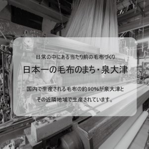 綿毛布スリーパー (Lサイズ) 2way仕様で暖か ベージュピンク×ホワイト 毛布の町 (泉大津産)｜ ベビー キッズ sleeper-s [2445]