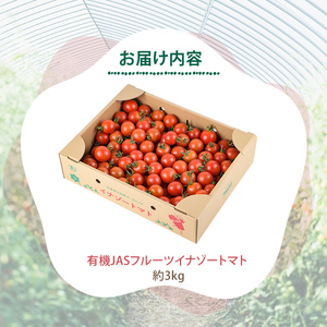 フルーツトマト 3kg ミニトマト 有機 イナゾー トマト 2026年7月以降発送 【イナゾーファーム】 C7068