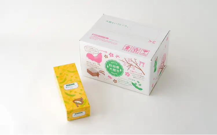 35P5601　枝豆のワッフル1箱（5袋入)【一般社団法人 秋田犬ツーリズム】