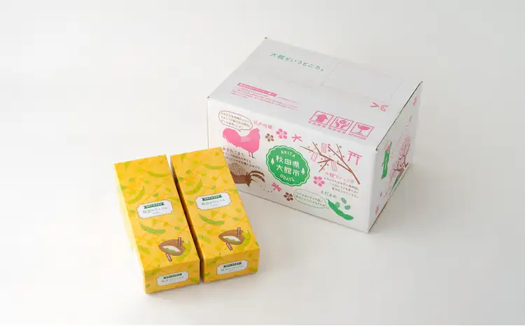 65P5601　枝豆のワッフル2箱（10袋入)【一般社団法人 秋田犬ツーリズム】