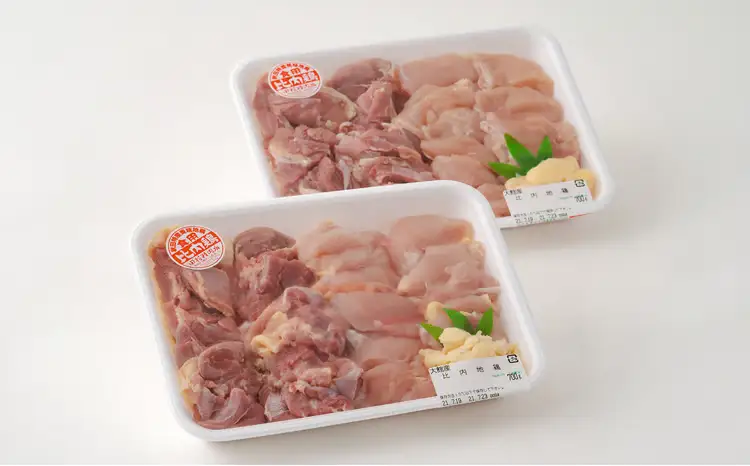 比内地鶏食べ比べ1.4Kg　175P2301 【田村精肉店】
