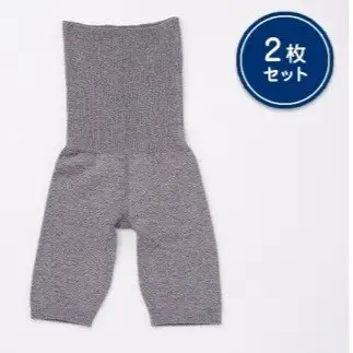 蒸れずに温かシルクとコットンのはらまきパンツ・グレー2枚セット///腹巻 お腹 冷え 冷え症 温活 暖か 温か シルク 綿 レディース ファッション インナー 保温 はらまき 無縫製 肌触り 日本製 奈良県 広陵町