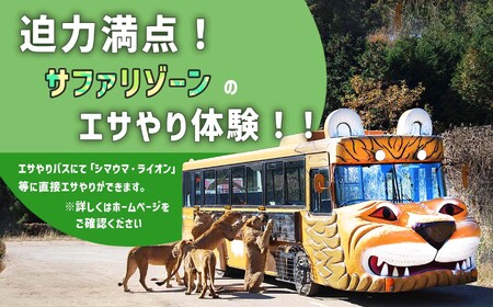秋吉台サファリランド 年間フリーパス引換券(小人)