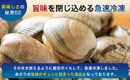 冷凍 あさり 250g ×10パック(合計約2.5kg) ボイル あさり
