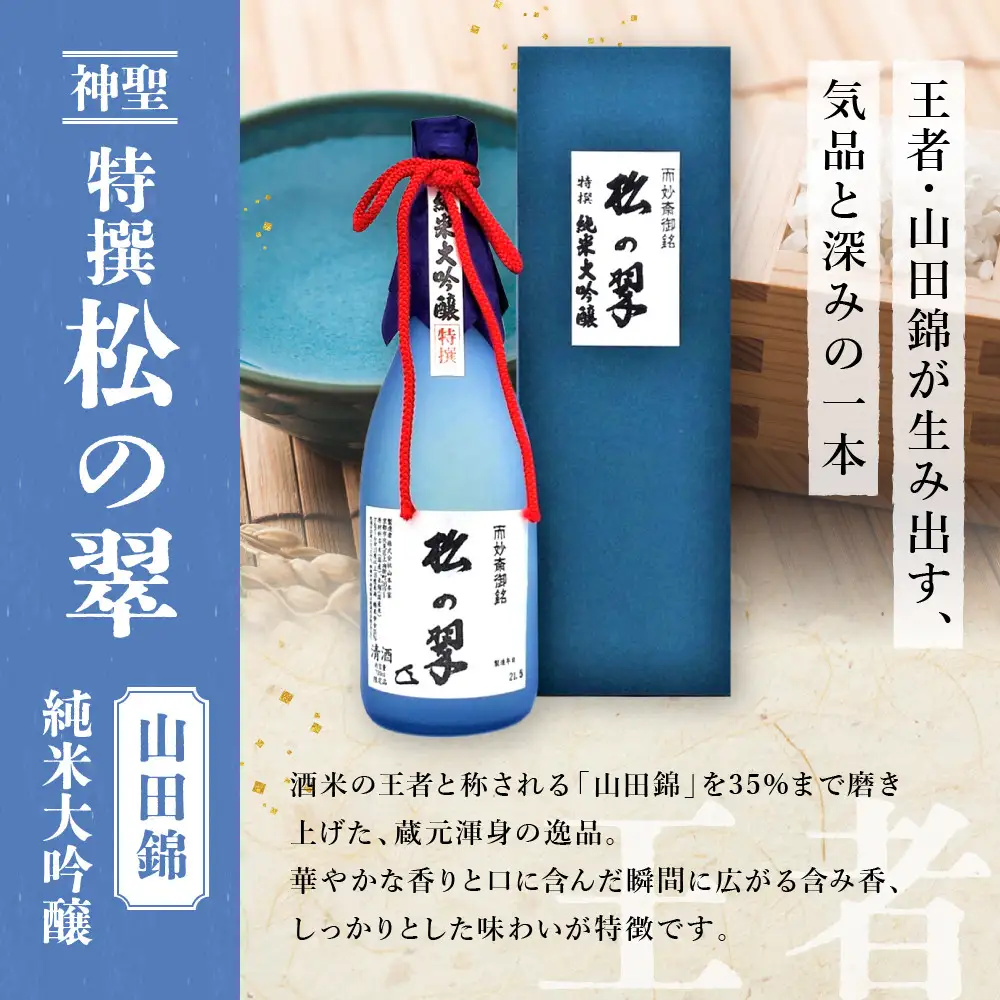 【吟醸酒房 油長】京都伏見の酒 祝/山田錦/雄町 3本飲み比べ｜日本酒 純米大吟醸 人気セット