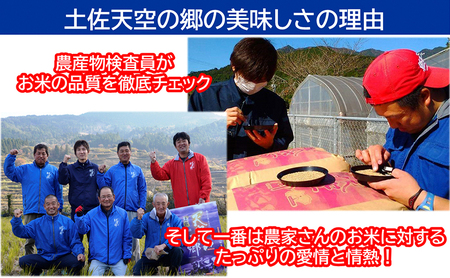 【新米予約】農林水産省の「つなぐ棚田遺産」に選ばれた棚田で育てられた棚田米 土佐天空の郷 1kg食べくらべセット