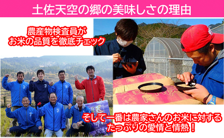 【新米予約】農林水産省の「つなぐ棚田遺産」に選ばれた棚田で育てられた棚田米 土佐天空の郷 2kg食べくらべセット