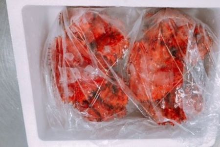 【北海道根室産】花咲蟹2尾(計1.2～1.4kg) B-27016