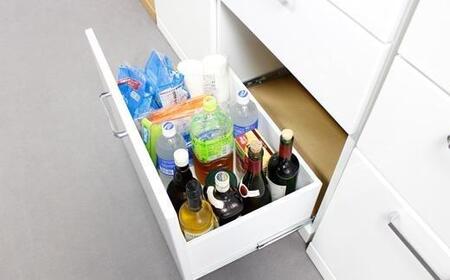 食器棚 トスティ 鏡面ホワイト 幅80cm オープンダイニングボード 引出しタイプ