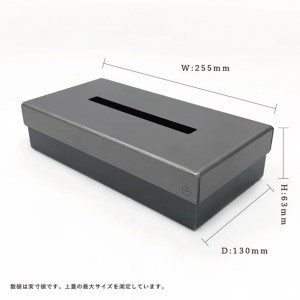 GRAVIRoN lid Box Tissue Case 酸洗鉄×酸洗鉄（ティッシュケース）ボックスティッシュ ティッシュカバー