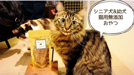 FB139_シニア犬＆幼犬＆猫用の無添加おやつ☆ふわふわ天然いのししフレーク4個【定期便全3回】