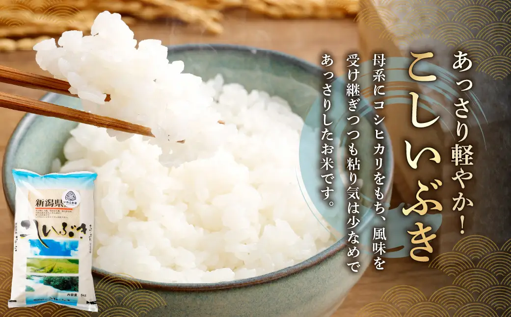 【令和7年産米】新潟県村上市岩船産「コシヒカリ」と「こしいぶき」の食べ比べセット（神林産地）10kg　B4084